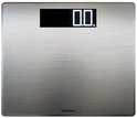 Zilverkleurige digitale weegschaal met '0.0' kg display.