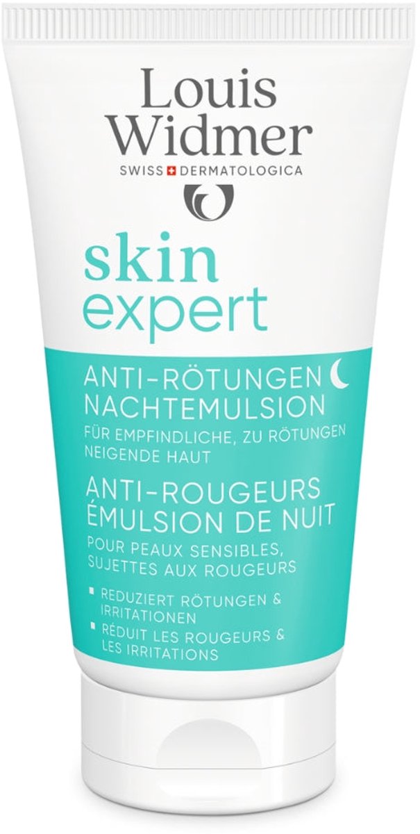 Goedkoopste Louis Widmer - Skinexpert Anti-Roodheid Nachtemulsie - 50 ml