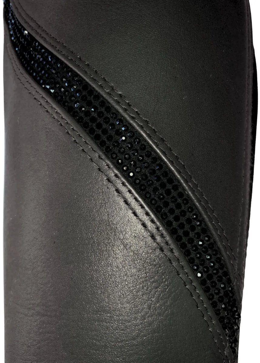 Mondoni Porto Minichaps - Maat: M-SHORT - Zwart - Leer