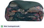 Zelesta Royalbed Flower Power 140x200 - Dekbed zonder overtrek - met Instopstrook - Wasbaar dekbed met Vaste Overtrek - All year zomerdekbed & winterdekbed