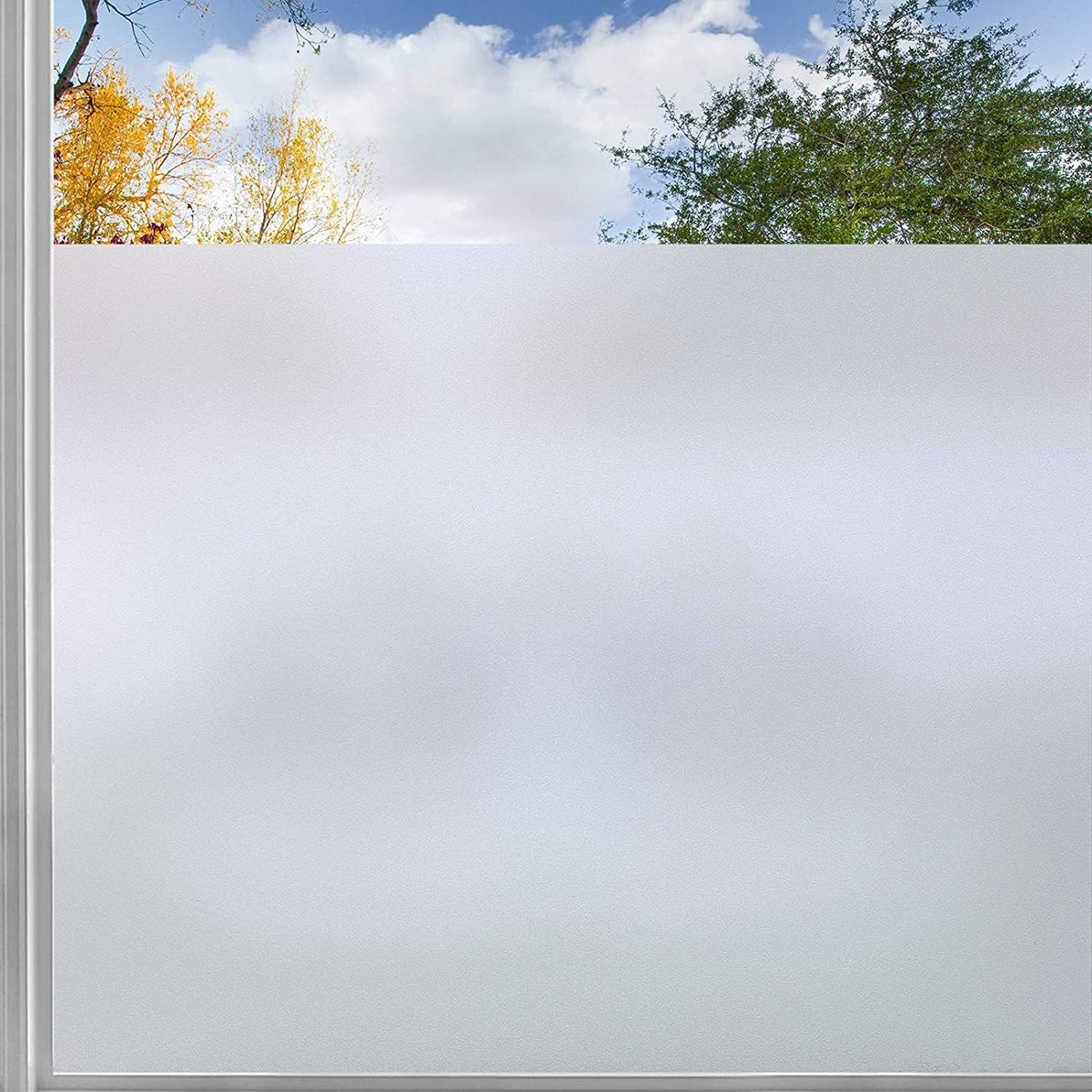 1 stuk - Privacy raamfolie - verduisterende raamfolie - elektrostatische raamfolie - ondoorzichtige raamfolie anti-UV mat voor badkamer keuk