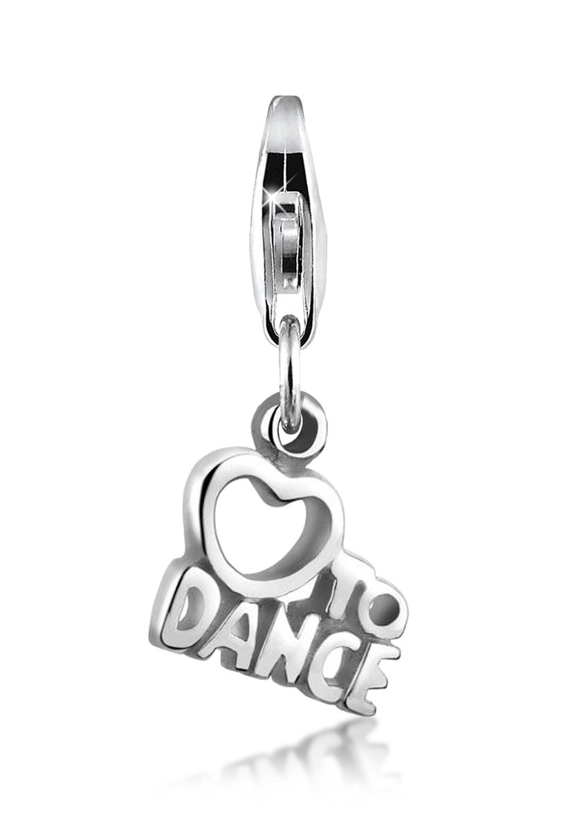 Nenalina - Bedel - Love to Dance Wording Herz 925 Silber - Dames