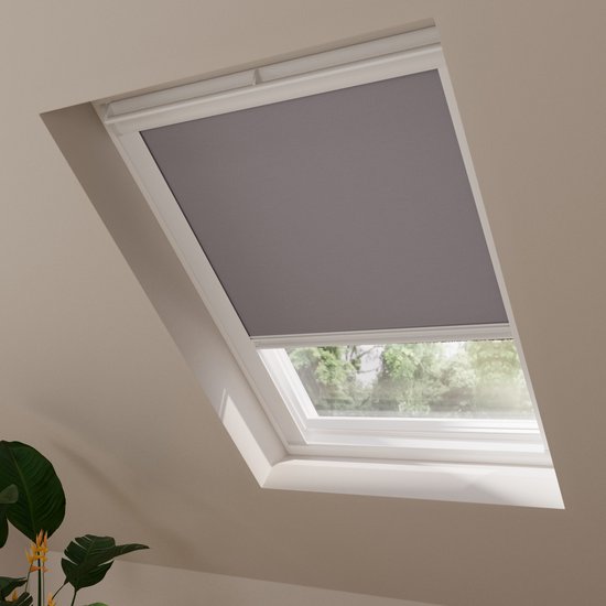 Skylight Roller Store Trend Blackout Light Grey pour Velux: P10 / 3/410