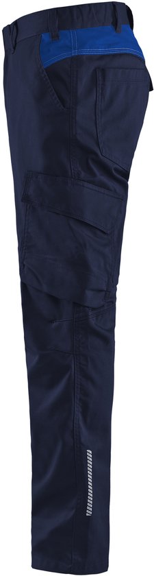 Blaklader Pantalon de travail industriel stretch 1444-1832 - Bleu marine/Bleu bleuet - C54