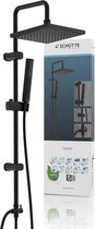 SCHÜTTE TOKYO Douchesysteem - Regendouche - 99 cm Stang - Mat Zwart