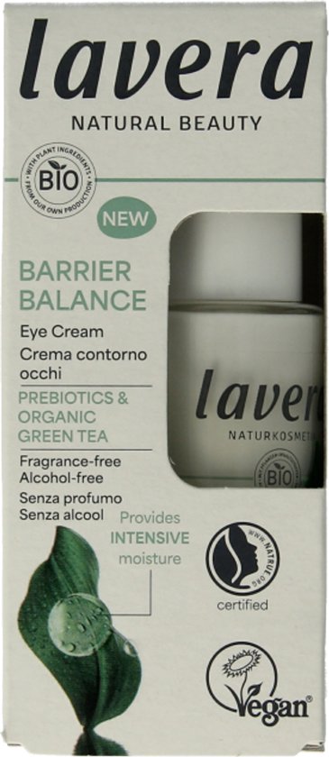 Lavera Barrier balance eye cream bio 15 Milliliter