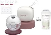 Momcozy M5 Handsfree Borstkolf - 1 stuk - Inclusief verschillende borstschild inserts - Met 50 bewaarzakjes voor moedermelk - Elektrisch - Grijs