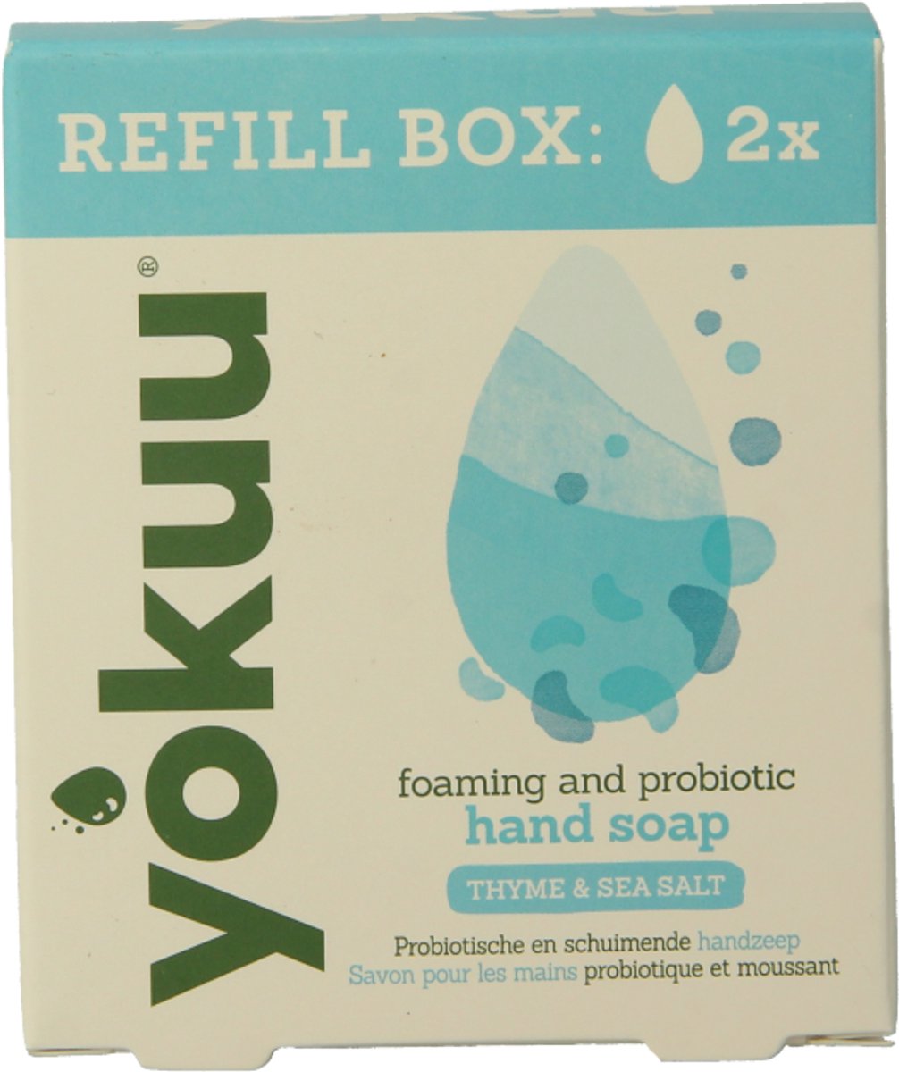 Yokuu Handzeep thyme & sea salt refill 2 Stuks