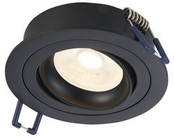 Baldr LED spot - dimbaar - 1 stuk - mat zwart met luxe design