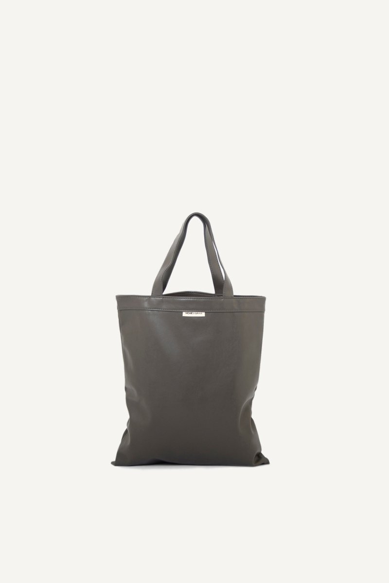 Monk Anna Shopper Limited Pu Leder Formaat 37 X 43 5 Cm Kleur Donker Grijs