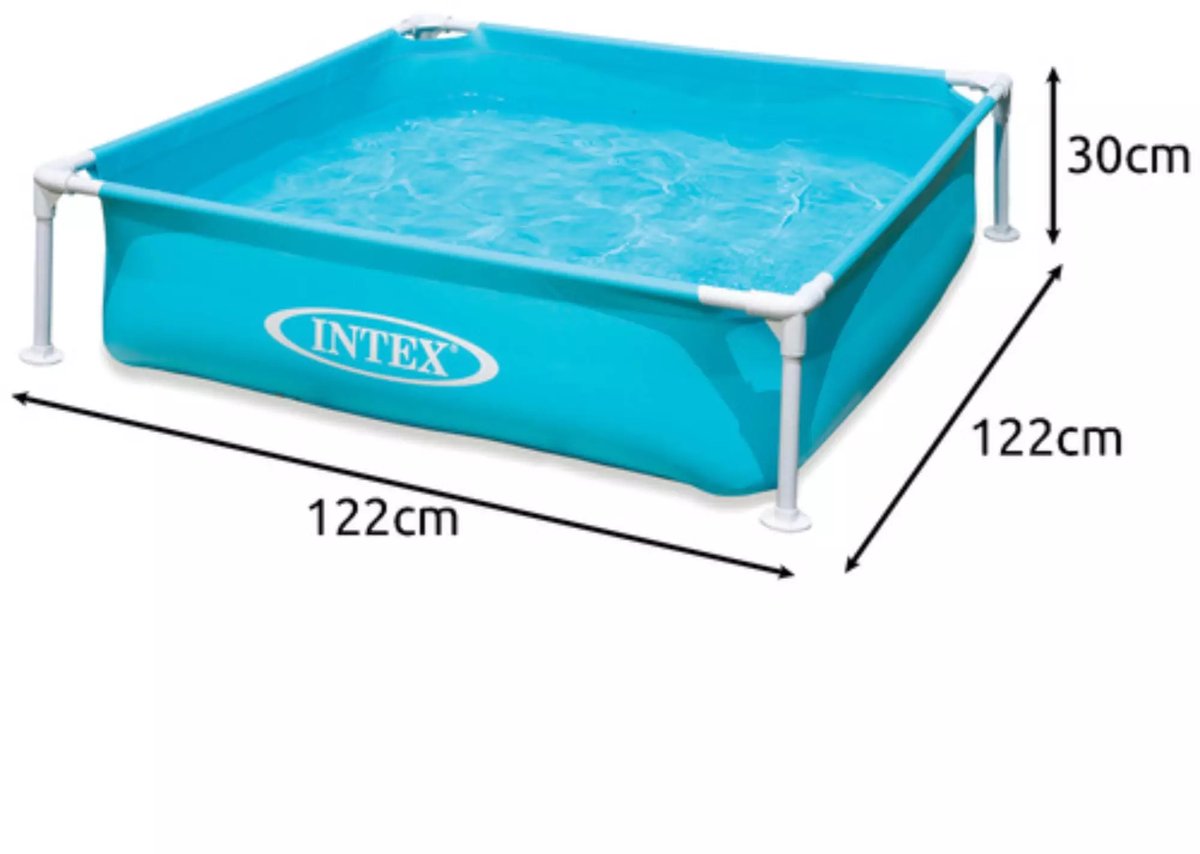 Intex Mini Frame Opzetzwembad - 122 x 122 x 30 cm — afbeelding 12