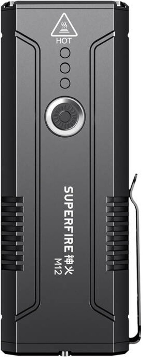 Superfire M12 Zaklamp - 8000 lumen - 300 meter bereik - IPX6 waterbestendig