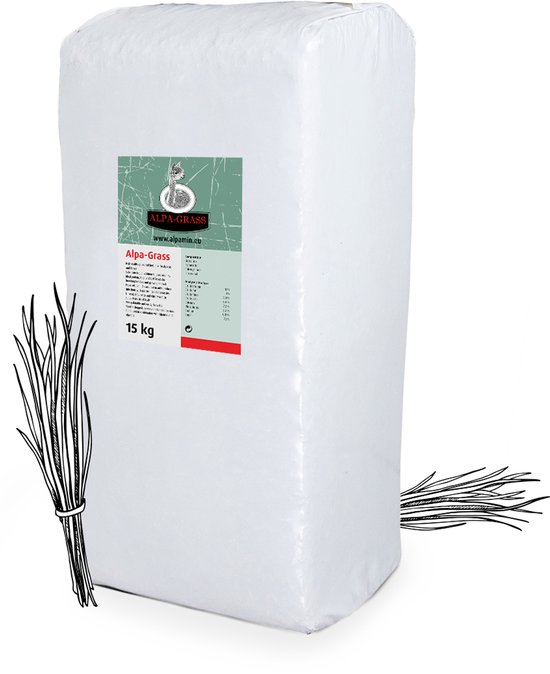 Foto: Alpamin alpa grass alpaca gras alpaca ruwvoer alpacavoer 15kg
