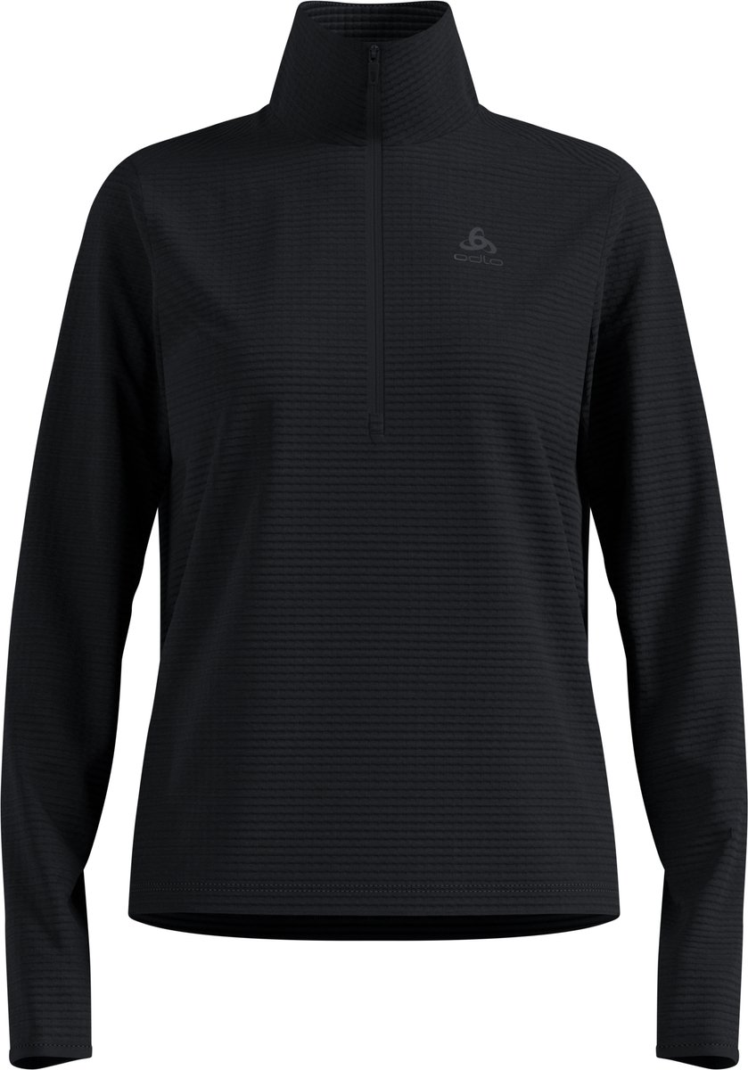Odlo Essential Thermal Midlayer 1/2 Zip Dames - Zwart - Maat XL