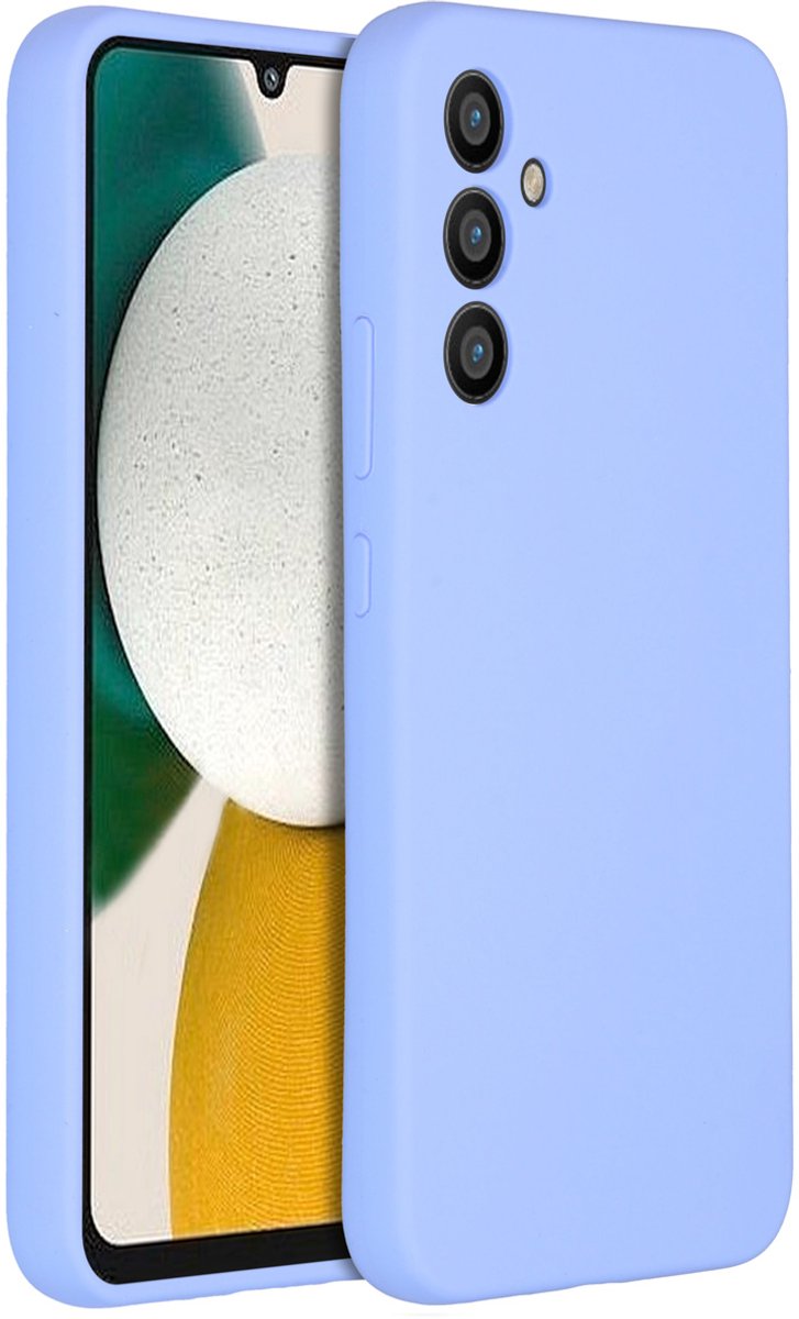 Accezz Hoesje Geschikt voor Samsung Galaxy A34 (5G) Hoesje Siliconen - Accezz Liquid Silicone Backcover - Paars