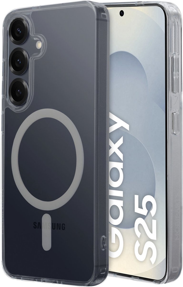 Mobiparts hoesje geschikt voor Samsung Galaxy S25 - Hardcover - MagSafe - Transparant