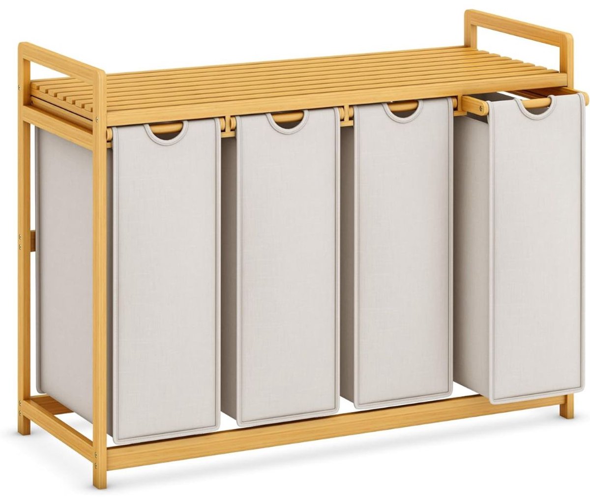 DailySupplies® Wassorteerder 4 Vakken - Wasmand - 200L