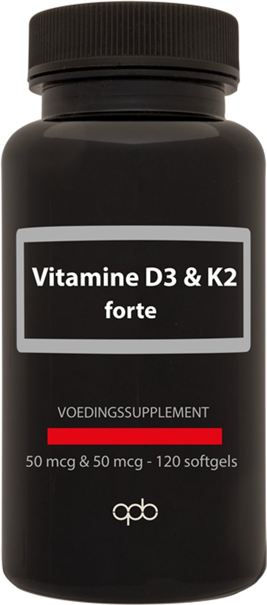 APB Holland Vitamine D3 50mcg & K2 50mcg forte 120 Softgels
