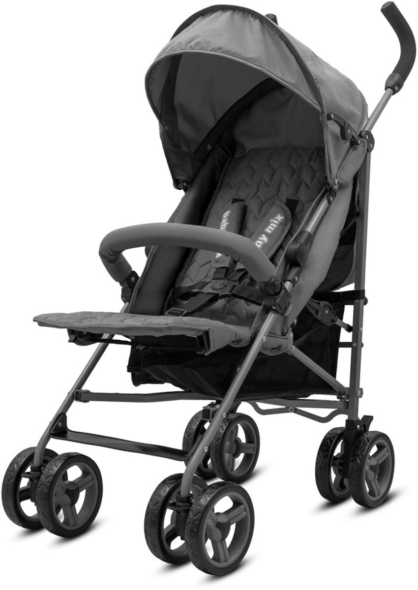 Baby Mix Olive kinderwagen grijs 83x50x107cm - Buggy