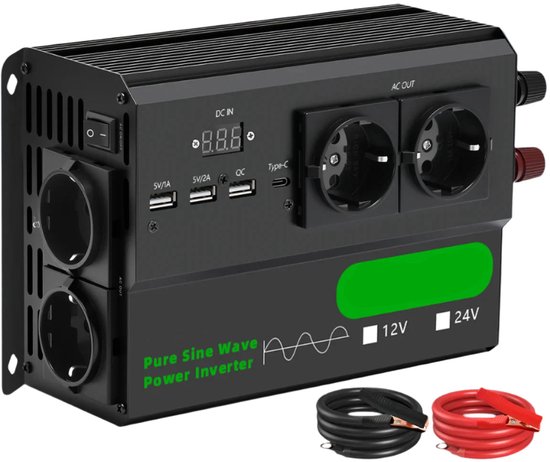 Convertisseur Tension 3000W USB 220V 110V Convertisseur Tension 3000W - Transformateur 110V/220V Avec Ports USB Step Up Transformer 110V To 220V