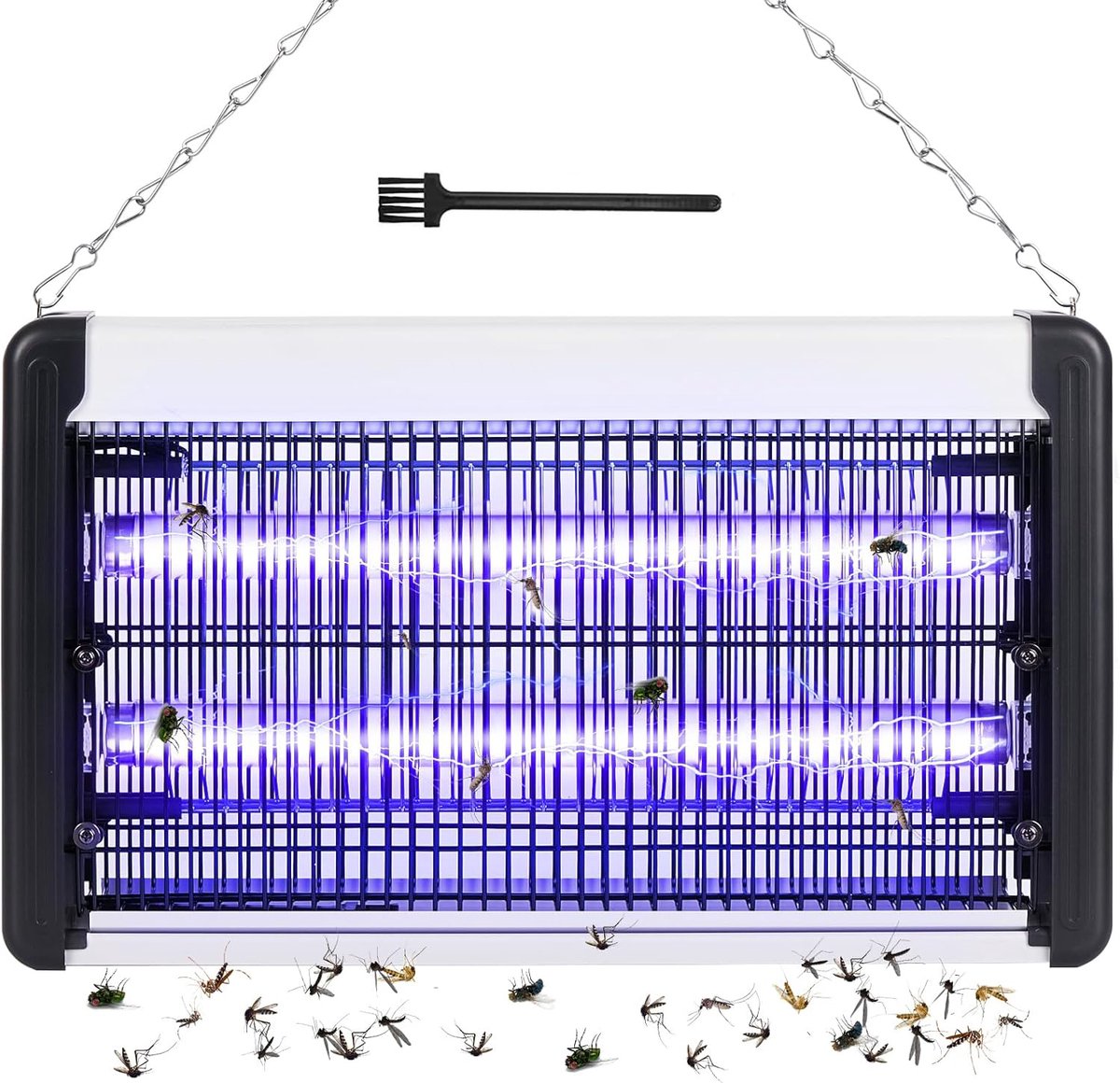 MKSS® Muggenvanger Elektrisch - Muggenlamp voor Binnen en Buiten - Muggenstekker - Zwart