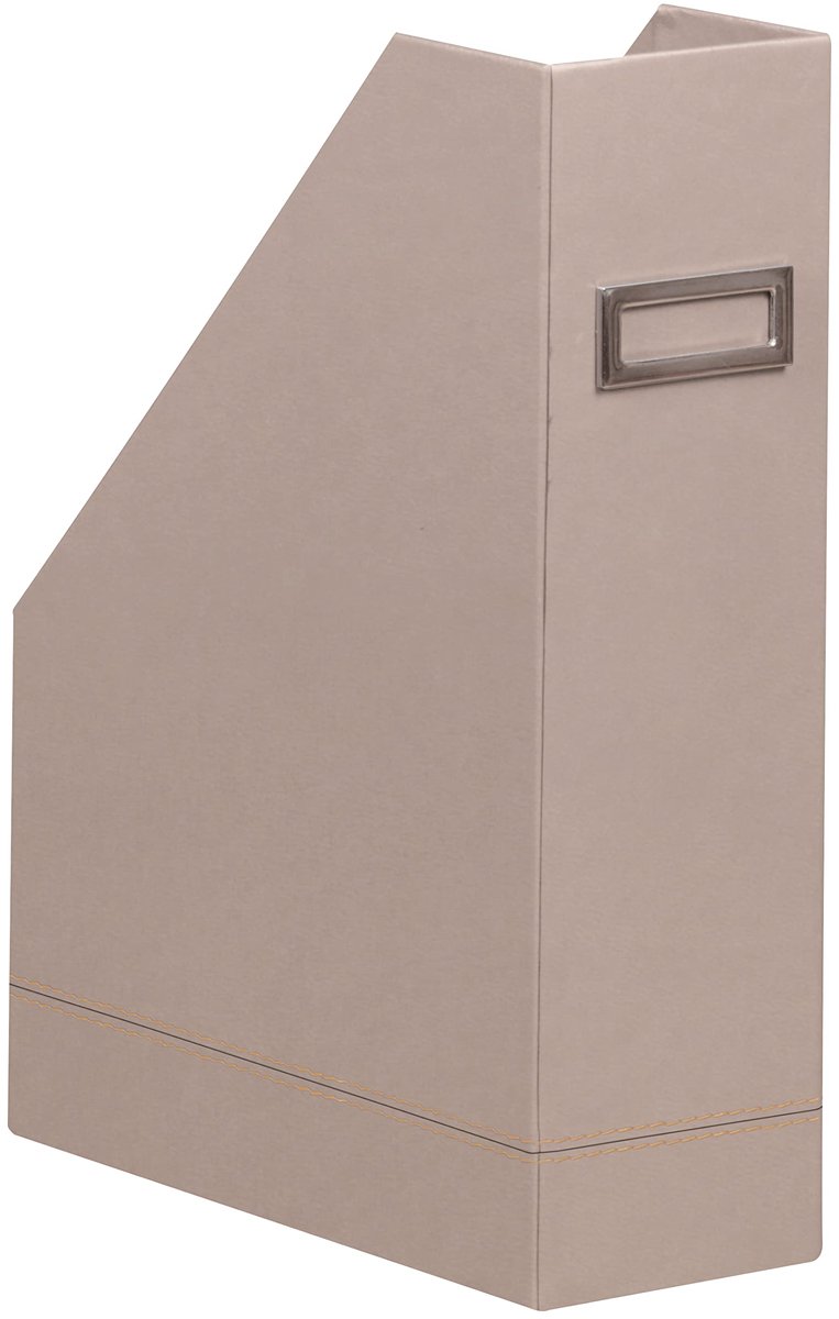 Rhodia 194545C - Tijdschriftencassette 10x25x31 cm, elegant imitatieleer, ideaal voor kranten en documenten, 1 stuk, rozenkwarts