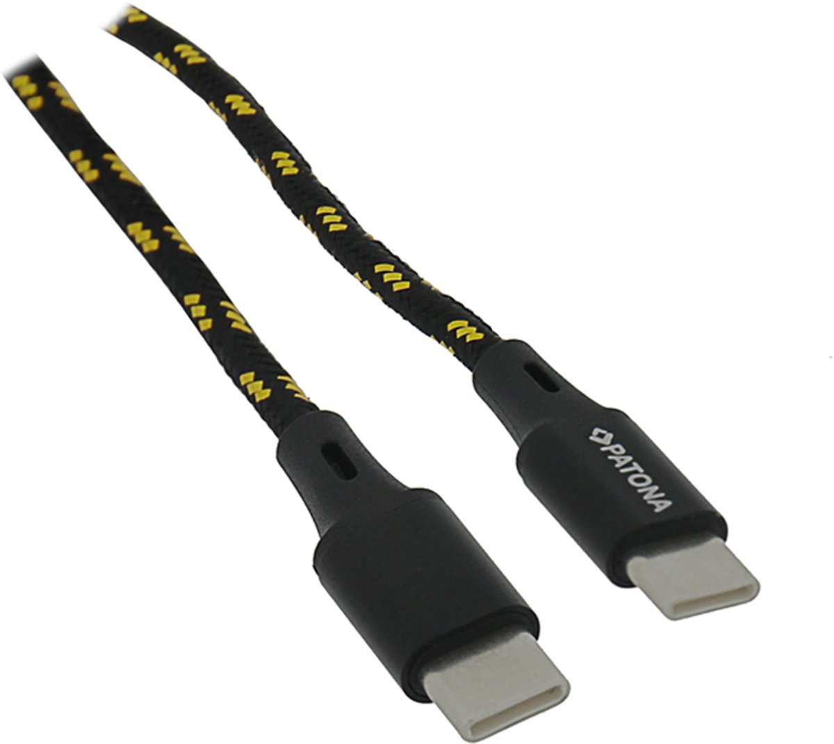 PATONA 1811 USB-kabel USB 2.0 0,06 m USB C Zwart, Geel