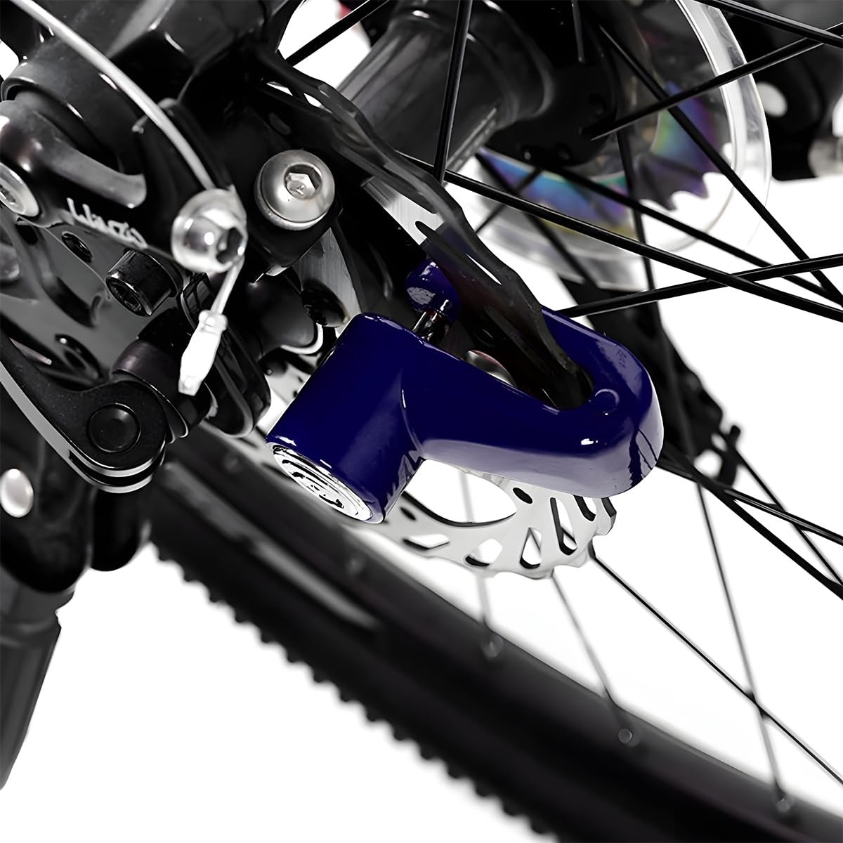Remschijfslot voor motorfietsen - Schijfremslot - Fiets Remslot - Antidiefstalbeveiliging - Fiets - E-bike - Motor - Scooter - Brommer - Schijfrem Slot - Universeel - Fietsslot - Zwart – foto 5