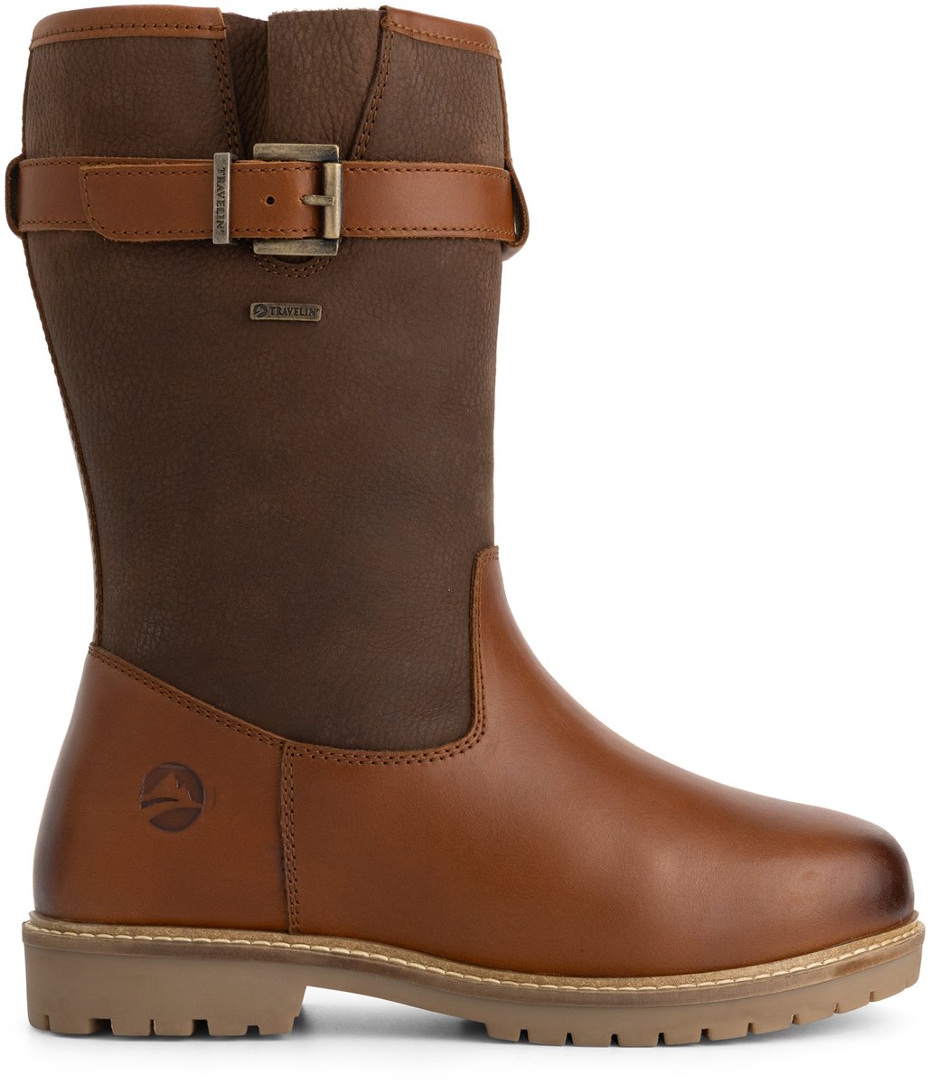 Travelin’ Vadso Dames Outdoorlaarzen Waterdicht Cognac Bruin