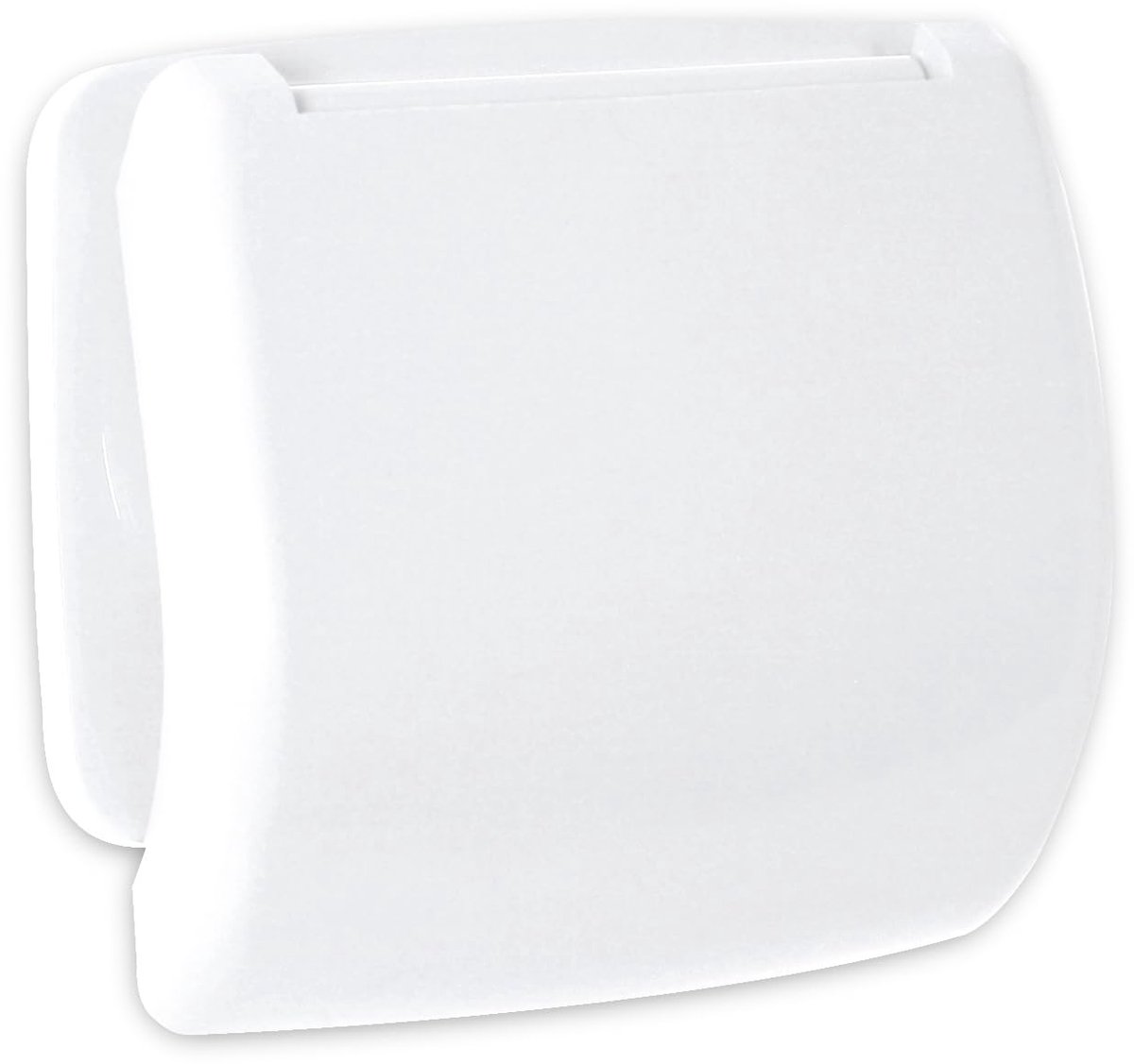 TATAY toiletrolhouder met deksel, kunststof, wit, 15,7 x 4,3 cm