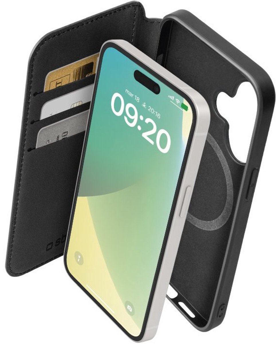SBS TEBKMAGSFIP1661K mobiele telefoon behuizingen 15,5 cm (6.1") Portemonneehouder Zwart
