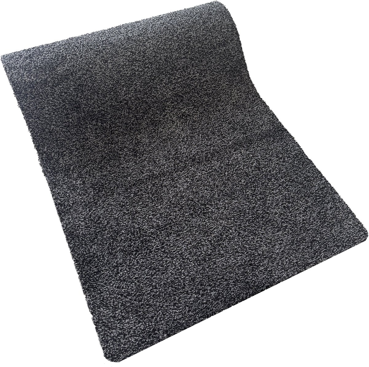 JYG Deurmat XXL KATCOT SUPERABSORB katoen zwart/antraciet 100 x 220cm - droogloopmat - tapijtloper