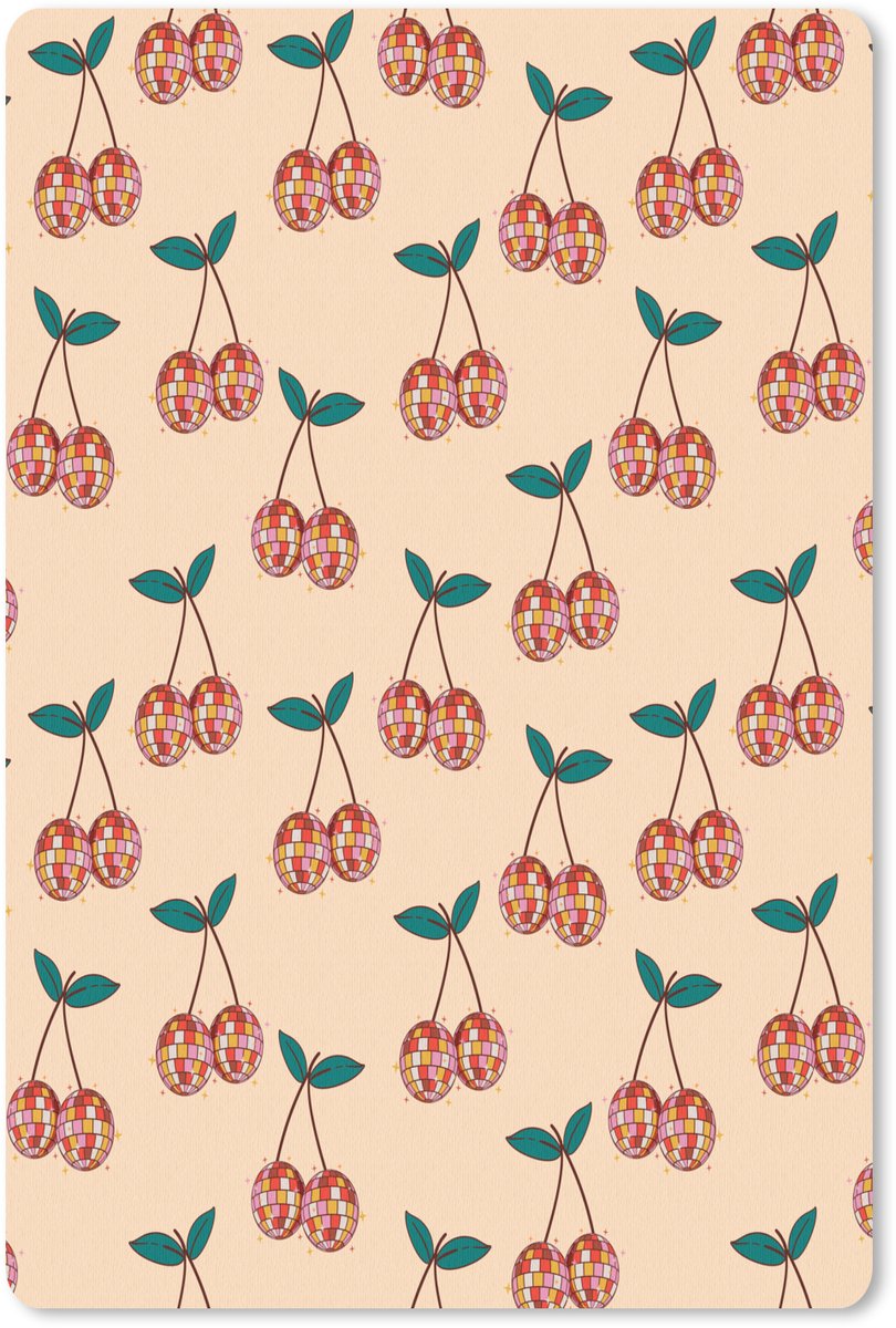 Muismat 18x27 cm - Mousepad Kers - Disco - Patroon - Muismatten