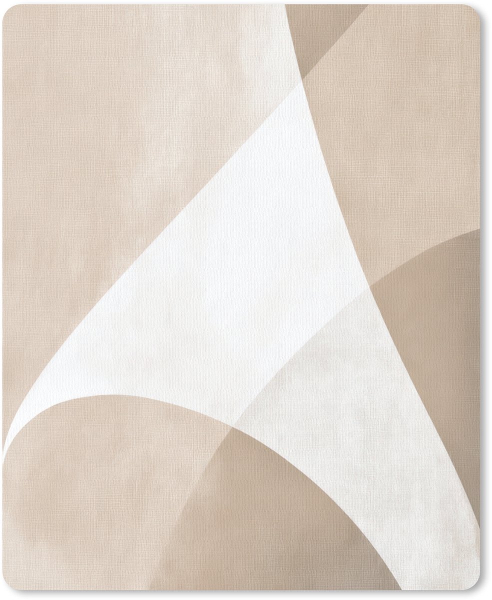 Muismat 19x23 cm - Mousepad Vloeiende vlakken - Harmonieus - Golvend - Muismatten