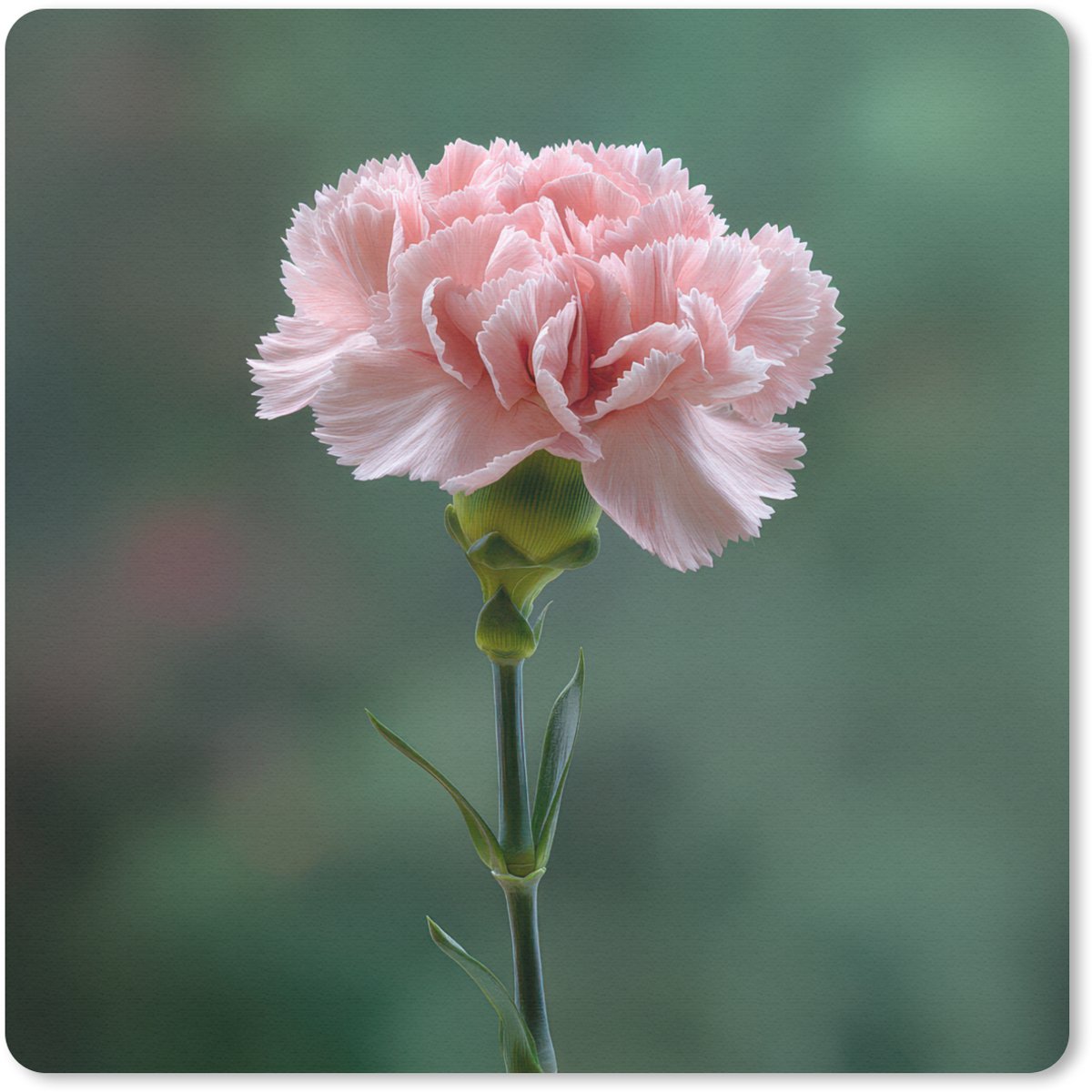 Muismat 20x20 cm - Mousepad Anjer - Roze - Bloemblaadjes - Muismatten