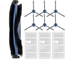 (10 Stuks) C20 Omni vervangende onderdelen Geschikt voor EUFY C20 Omni Robot -vacuüm, 1 rolborstel, 6 zijborstels, 3 HEPA -filters, C20 Omni vacuümafhankelijkheid Accessoires Kit