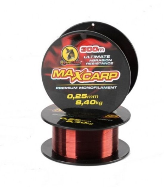 EXC MAX carp premium mono - 0.25mm - 8.4kg - 300m - Koperbruin - Karper Vislijn - Nylon Karper Lijn van Merkloos — afbeelding 3