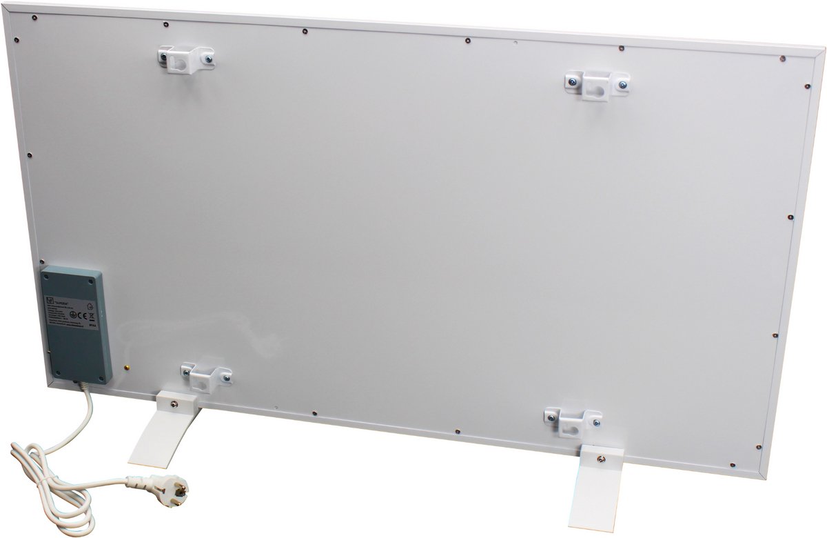 DVHS Infrarood paneel 60 x 100 cm - 600 watt - Inclusief thermostaat - Verplaatsbaar of wandmontage - Met voetjes - lichtgewicht oplossing – foto 3