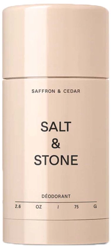 Zout & Steen Deodorant Saffraan & Ceder, 75g.