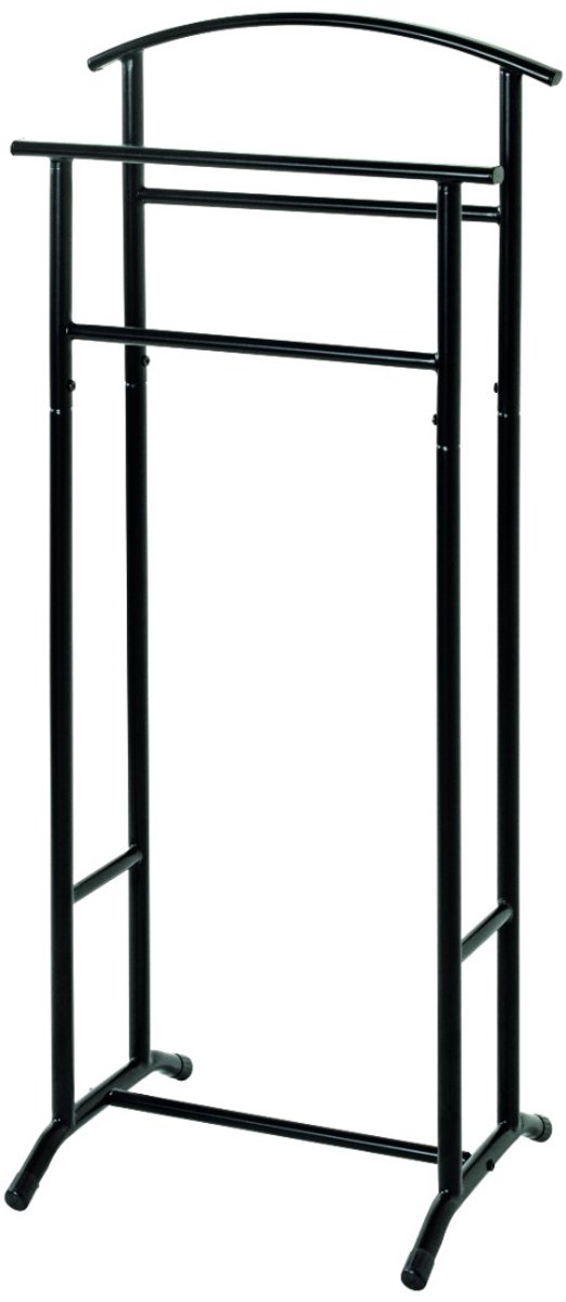 Dressboy – Zwart gepoedercoat staal – Ruimtebesparend design – 48 cm breed, 107 cm hoog