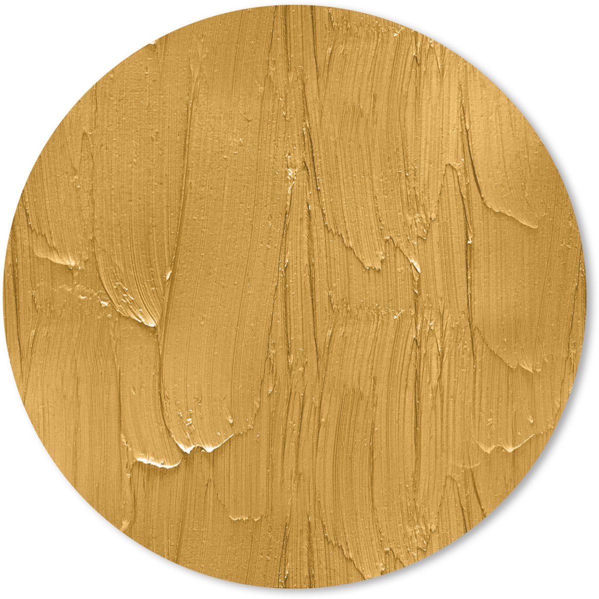 Muismat rond 40x40 cm - Mousepad Verf - Patronen - Oker - Ronde muismatten