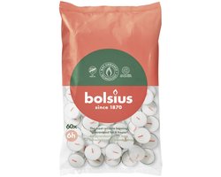 Bolsius Theelichten – 6 uur brandduur – Zak van 60