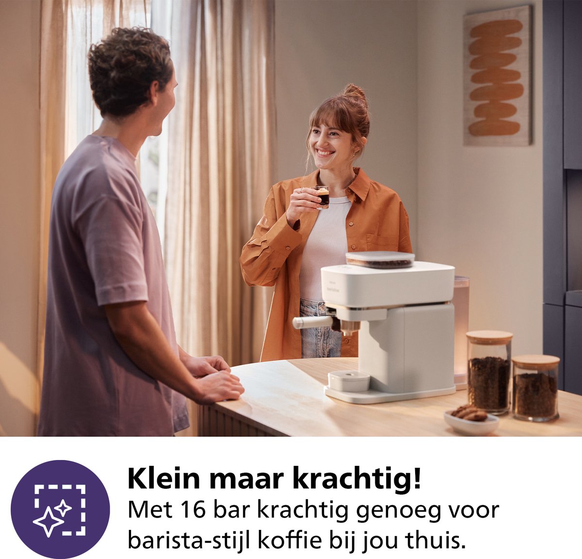 Philips Baristina met Bean swap - BAR320/00 - Espressomachine - Pistonmachine - Wit — afbeelding 4