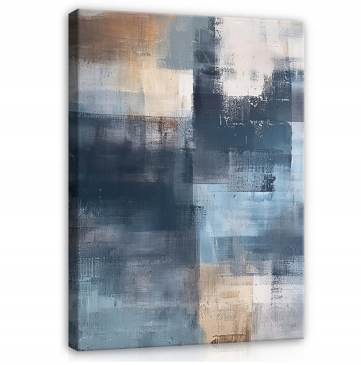 WALLARENA Canvas schilderij - 40x30 cm - moderne abstracte muurdecoratie voor slaapkamer en woonkamer multikleurig