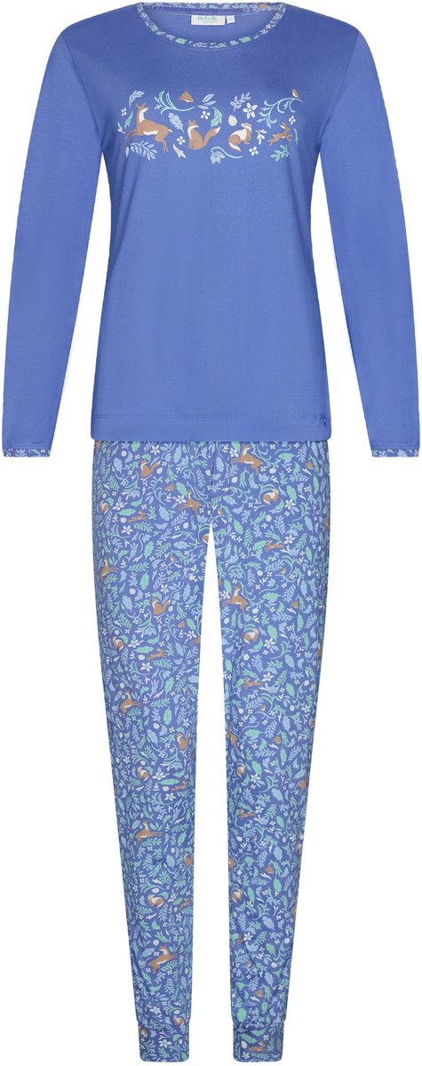 Rebelle Forest Animal - Pyjama - Bio Katoen - Blauw
