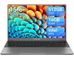 Teclast F16 Pro 15,6″ Laptop – Intel N95 – 16GB RAM – 512GB SSD – Windows 11 Pro – Lichtgewicht Ultrabook – Ideaal voor Studenten & Thuiswerk