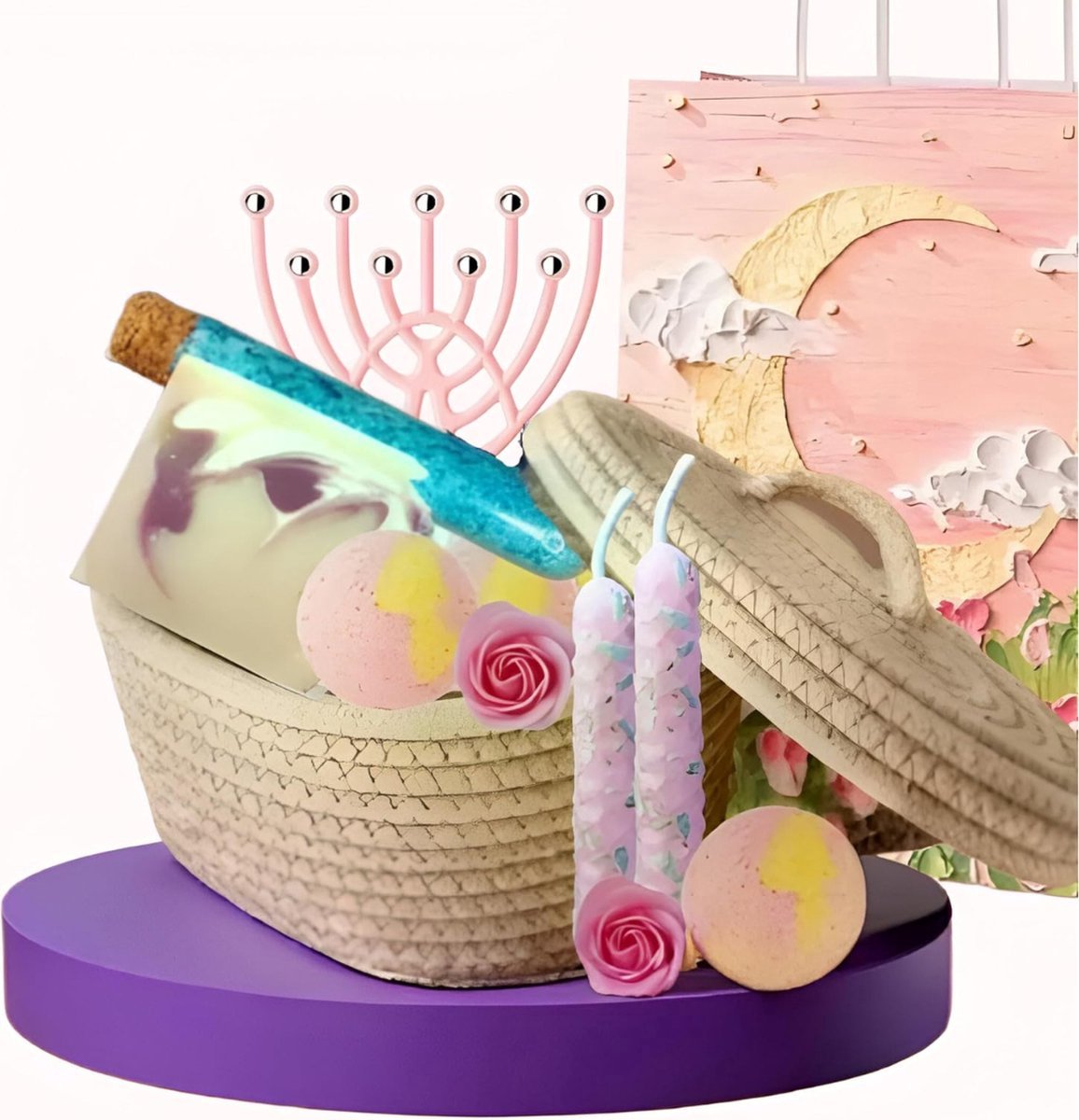 Thuys – Beauty Spa Collectie: Huidverzorging en Ontspanning Gift Set voor Vrouwen – Handgemaakte Zeep en Badzout