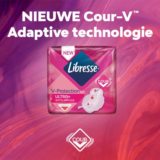 Libresse Ultra+ Regular Maandverband met Vleugels Jumbo Pack - 38 stuks ...