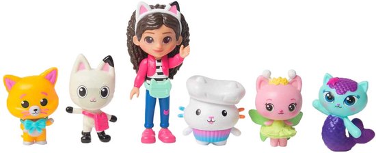 Gabby's Poppenhuis - Speelfigurenset - met Gabby, 6 katjes en 1 poppenhuispakketje