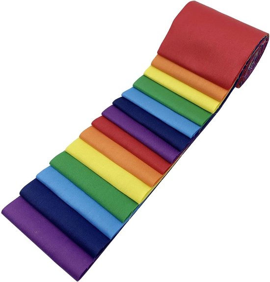 60 stuks polyester stoffen bundels, 25 x 25 cm Halloween naaistoffen